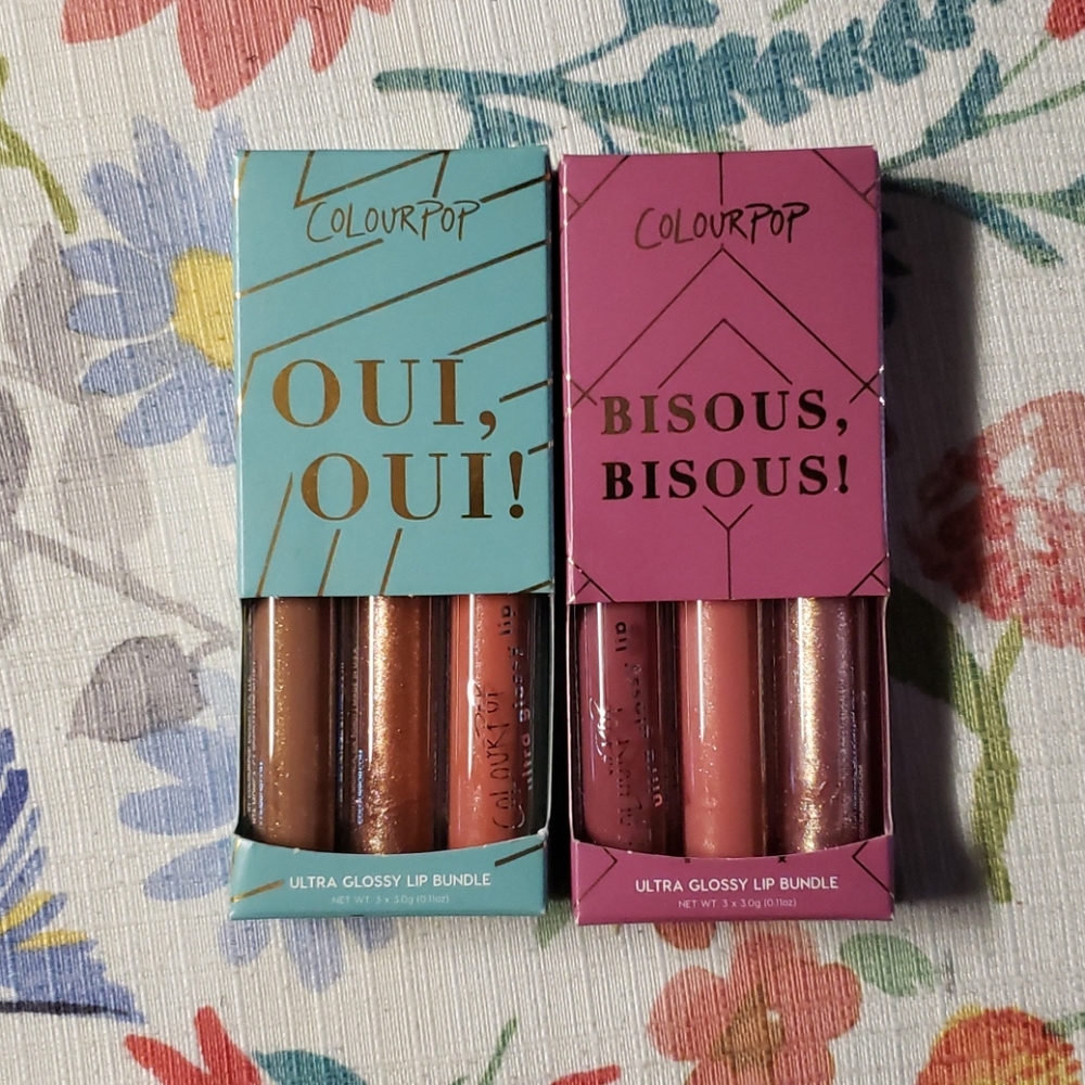 Colourpop Lip Bundles- Bisous, Bisous! & Oui, Oui!